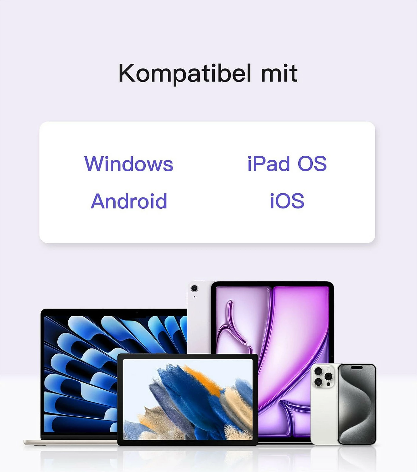 Tastierë inateck për iPad Pro 11, QWERTZ, me touchpad, gri