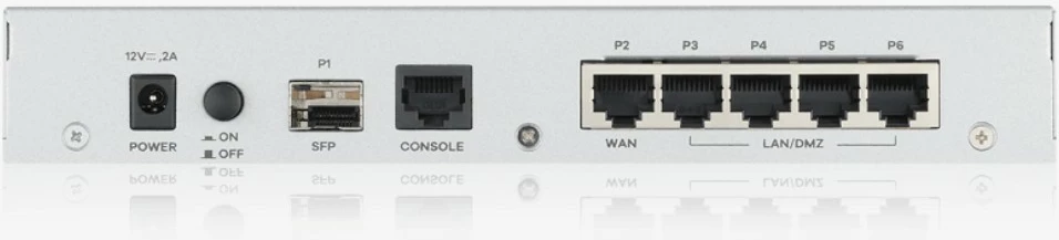 Firewall Zyxel USG Flex 100, 0.9 Gbit/s, 0.27 Gbit/s, 42.65 BTU/h