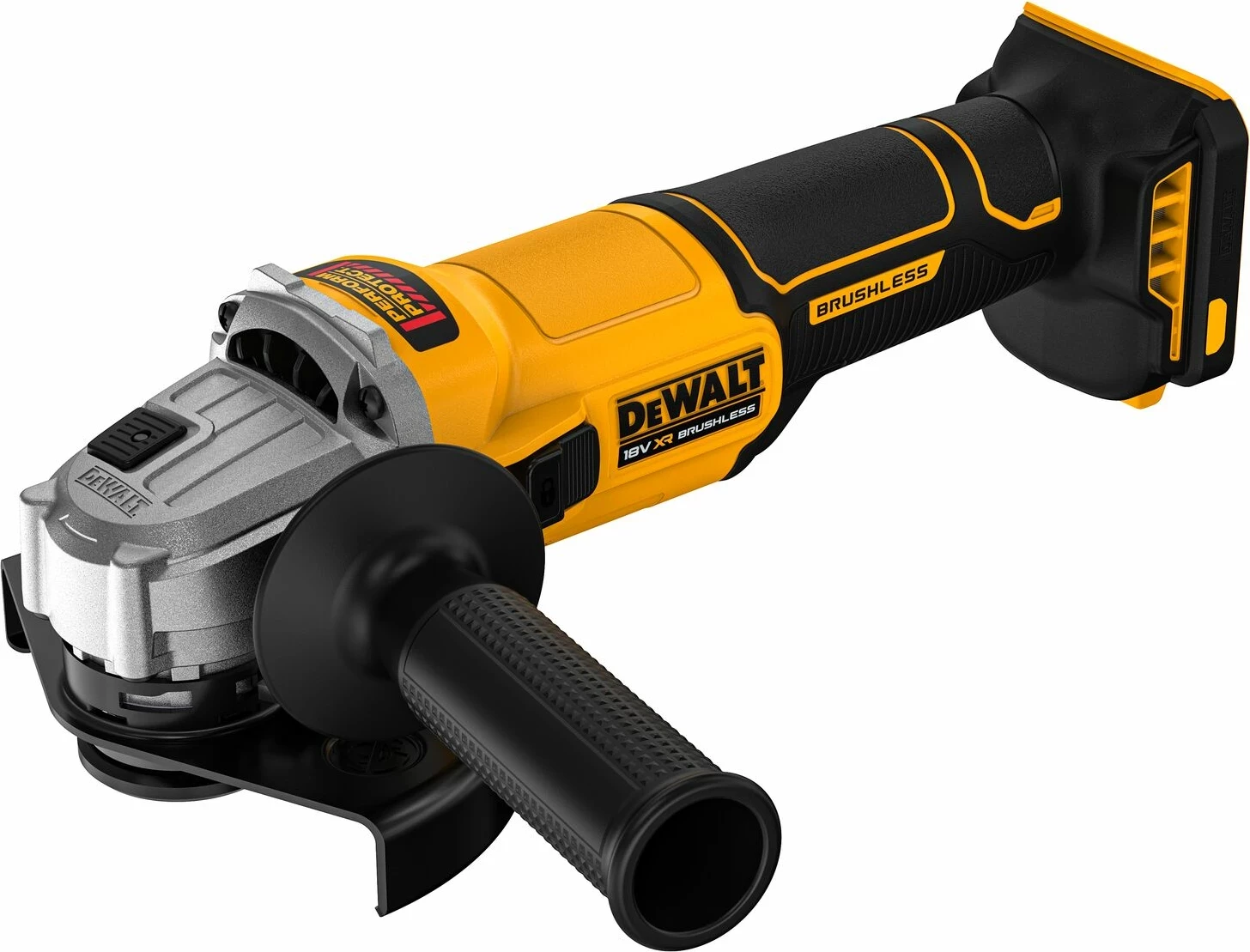 Fleks Dewalt DCG407NT 18V XR 125mm brushless, pa bateri/karikues, me valixhe TSTAK II, verdhë/zi