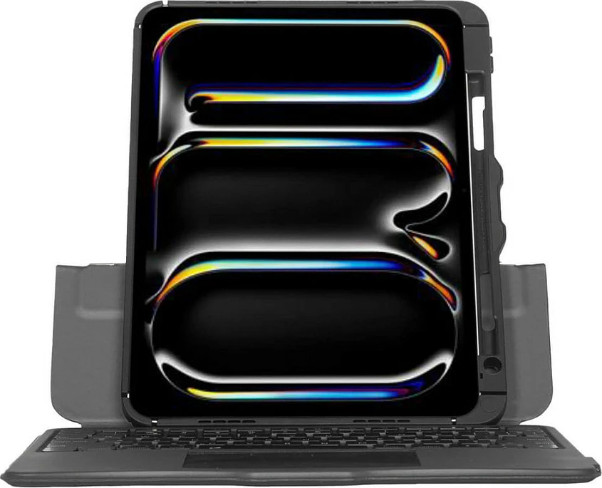 Mbështjellës me tastierë Bluetooth Targus VersaVu, me trackpad, backlight, USB-C, për iPad, i zi