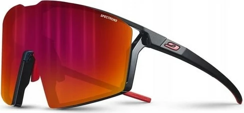 Syze dielli sportive Julbo EDGE, e zezë/kuqe, L, unisex