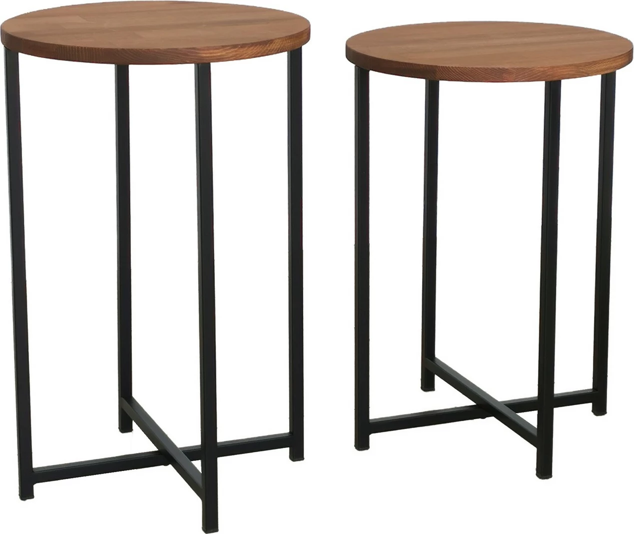 Set tavolinash kafeje Hanah Home, Neta, ngjyrë lisi