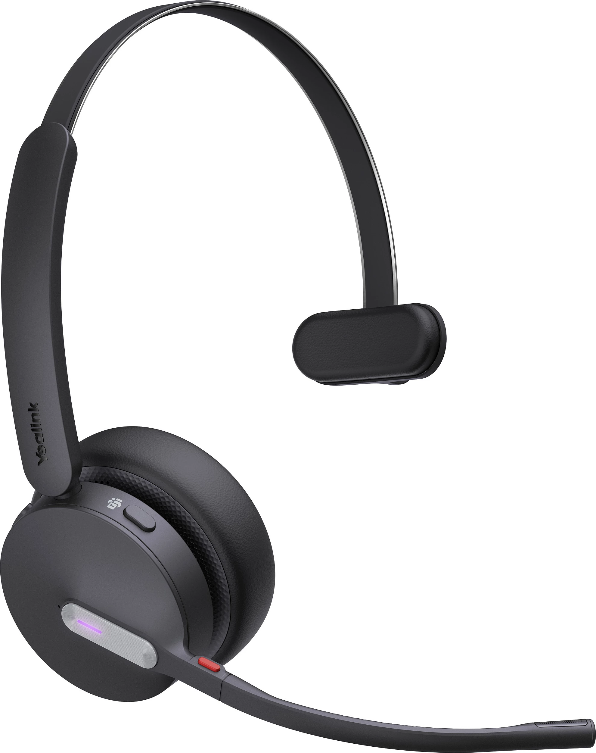 Kufje Yealink WH64 Mono Teams, wireless DECT/Bluetooth, USB-C, me bazë karikimi, të zeza