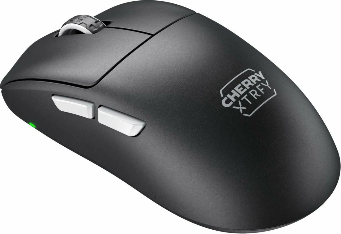 Maus CHERRY XTRFY M68 Pro Wireless, 26000 DPI, e zezë, argjend