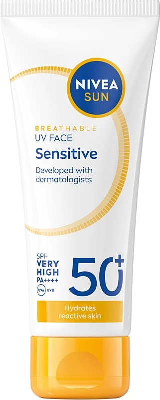 Krem për fytyrë Nivea Sun Sensitive Skin SPF50+ për femra, 40ml