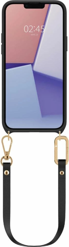 Mbështjellës Spigen Cyrill Classic Charm Mag për iPhone 14 Plus, MagSafe, i zi, me rrip