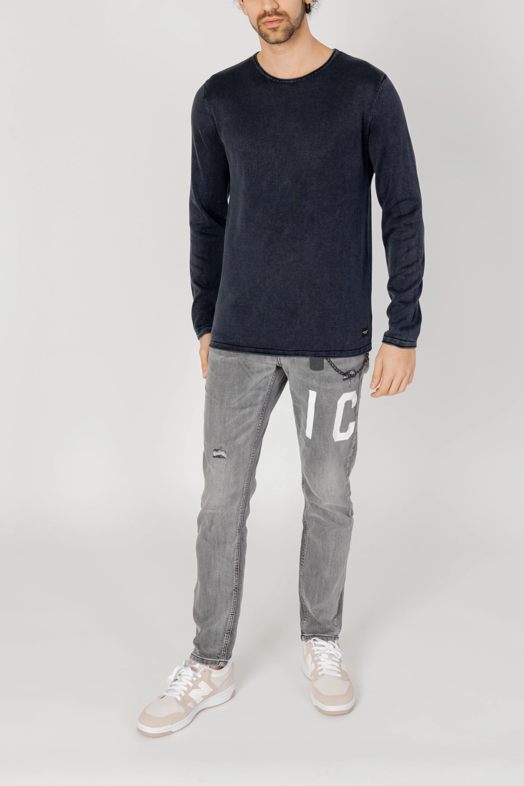 Xhemper për meshkuj Jack & Jones Jjeleo 12174001, blu e errët [Madhësia: XL]