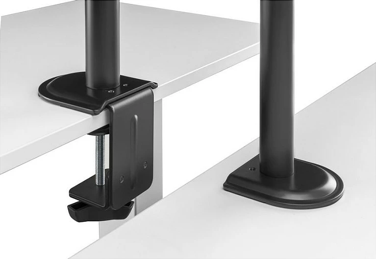 Mbajtëse monitori EQUIP për tavolinë 4x 17"-32", VESA 75/100, 9kg secili, e zezë