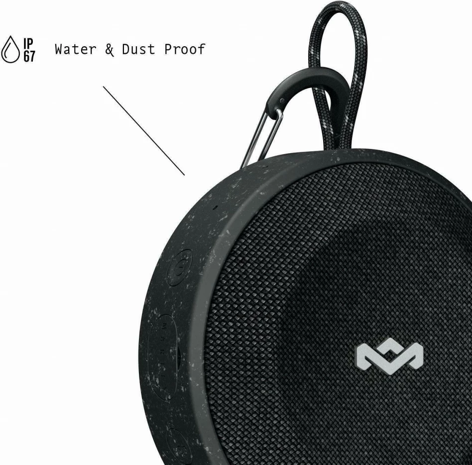 Altoparlant Bluetooth portativ House of Marley No Bounds, IP67, 10 orë bateri, me mikrofon dhe AUX, i zi