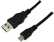 Kabllo USB LogiLink USB-A në Micro-USB, USB 2.0, 5 m, e zezë