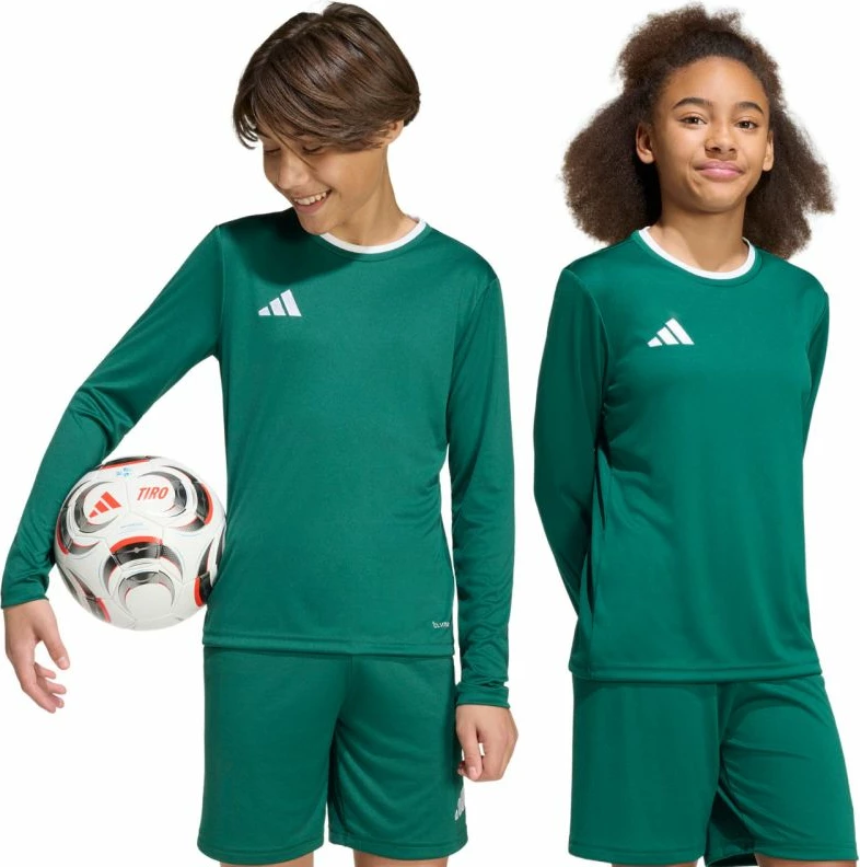 Fanellë me mëngë të gjata për fëmijë adidas Entrada 26, e gjelbër