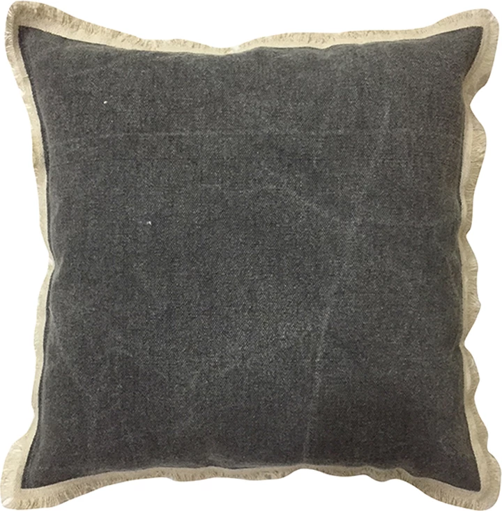 Jastëk dekorativ GROUND 1, 45x45cm, material tekstili, ngjyrë gri