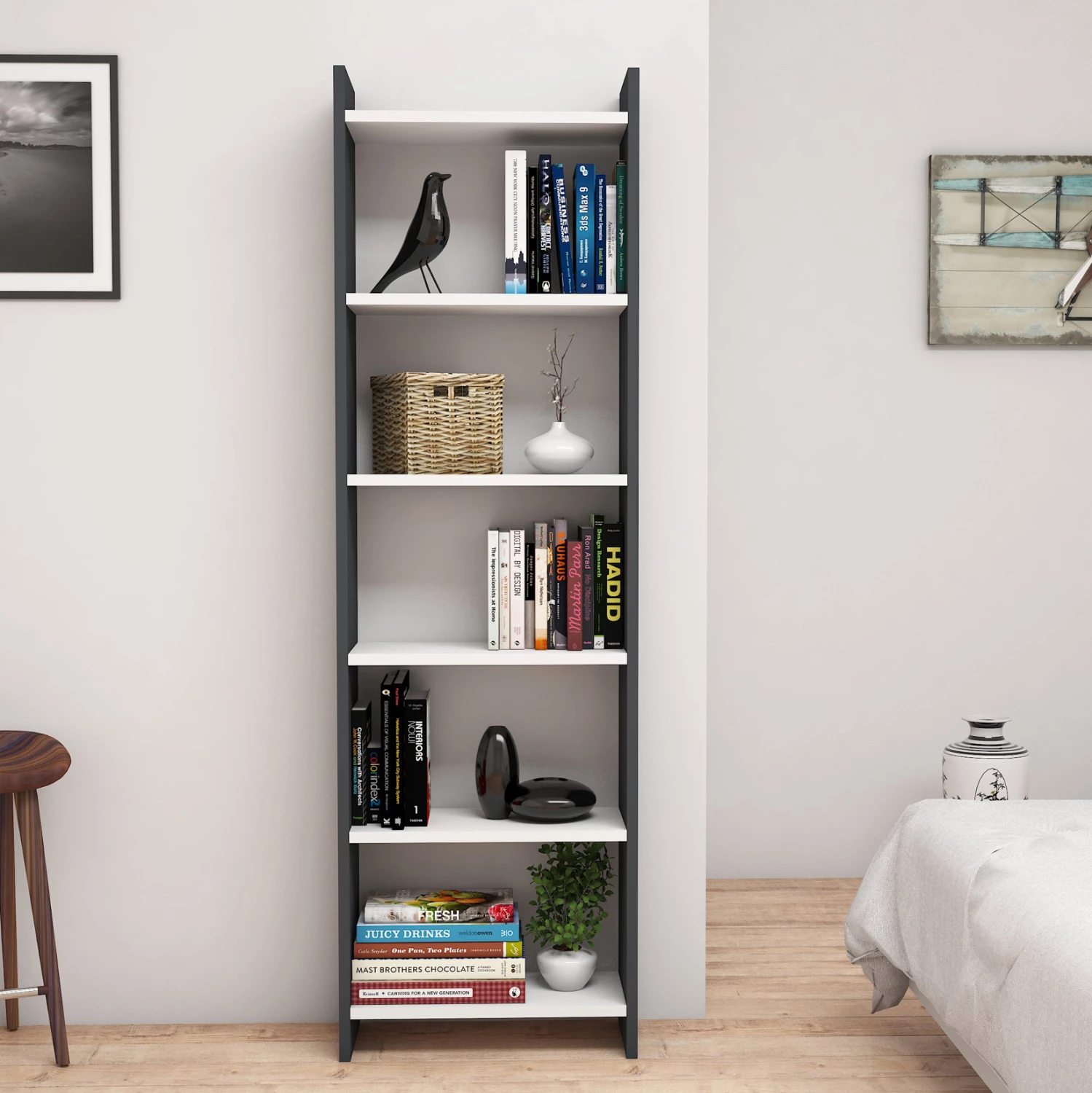 Raft librash melamine, hiri