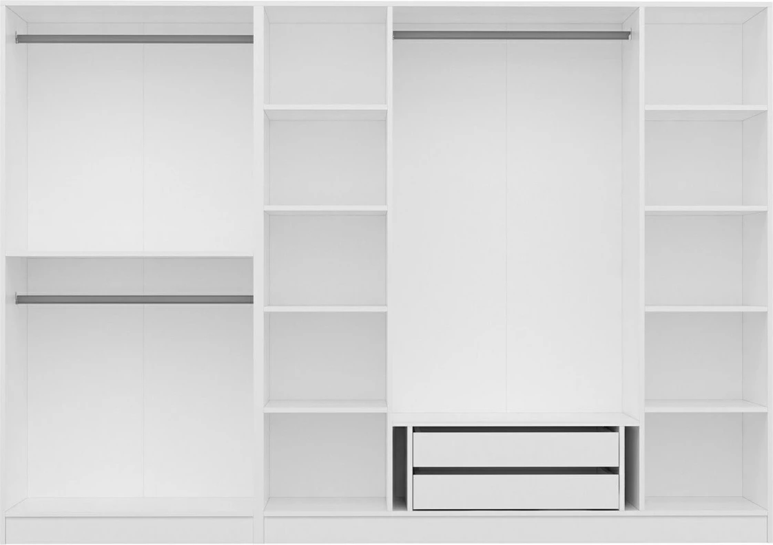 Dollap rrobash Skye Decor, ngjyrë arre, 3871