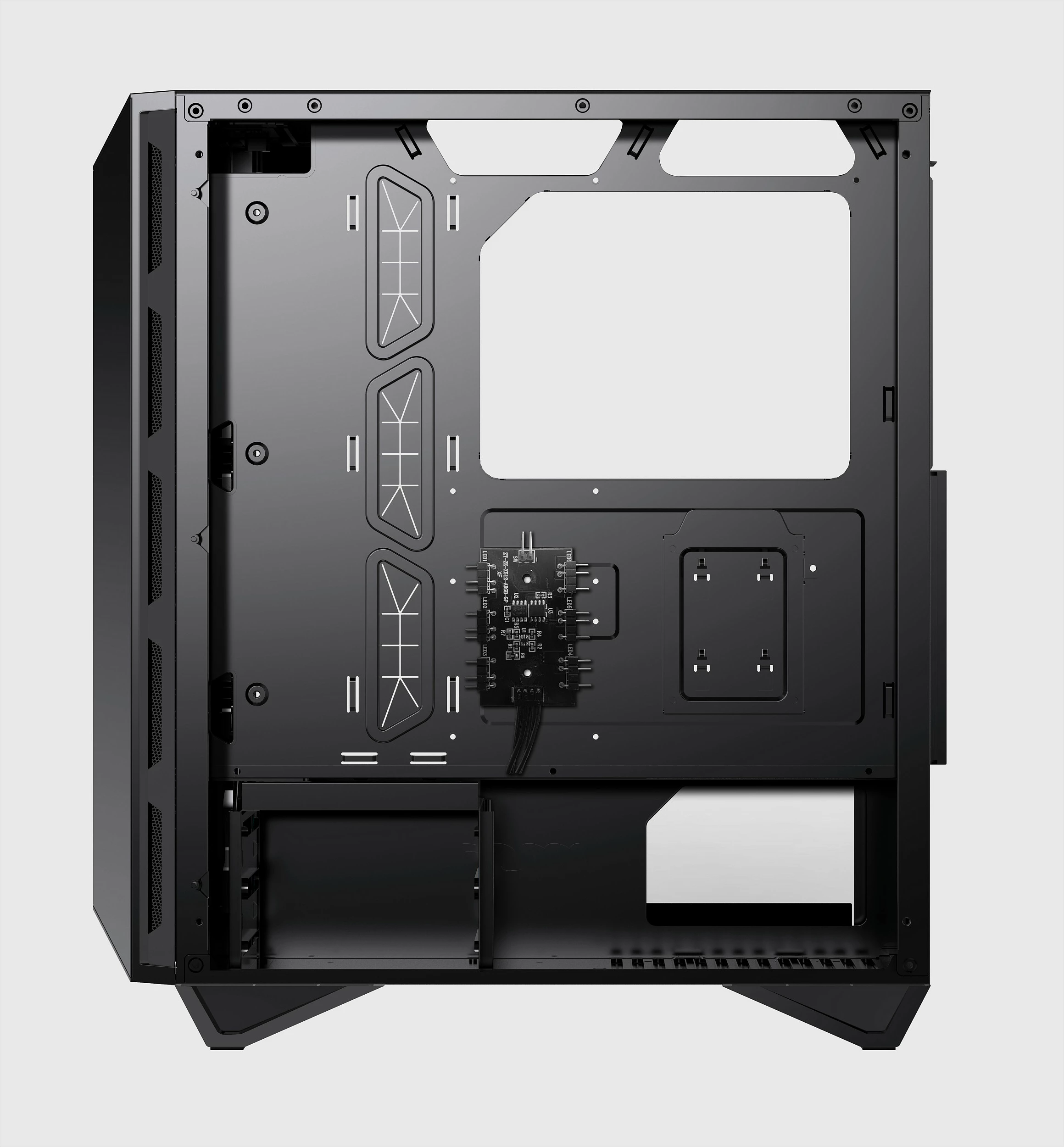 Kasë MSI MPG GUNGNIR 110R, midi tower, xham i temperuar, RGB, e zezë