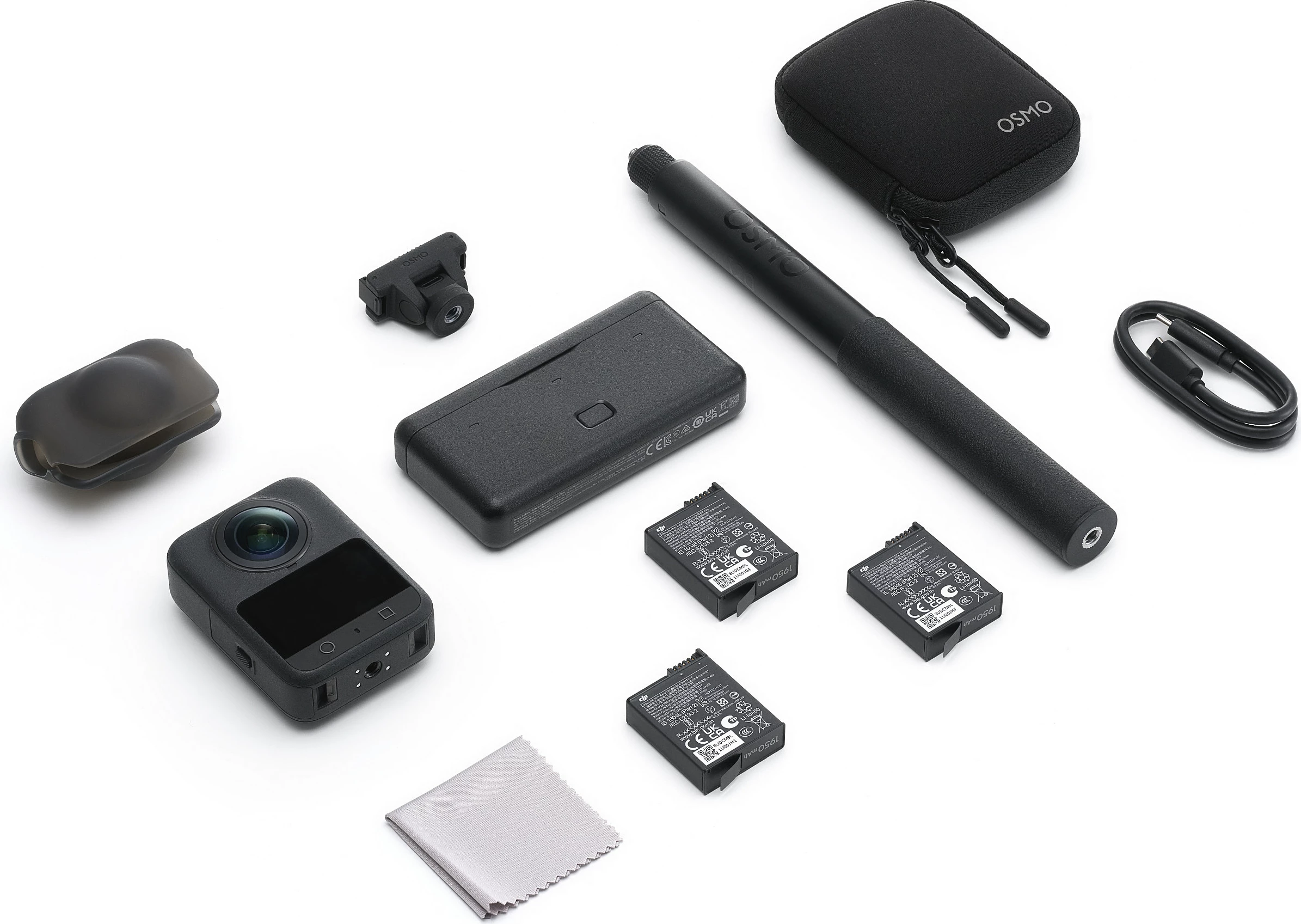 Kamerë aksioni DJI Osmo 360 Adventure Combo, 128GB, 8K, e zezë