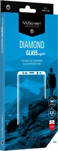 Xham mbrojtës ekrani MyScreen Protector Shield Glass Diamond Glass Edge 3D për Huawei P40 Pro, 9H, 0.33mm, me EasyApp KIT, i zi