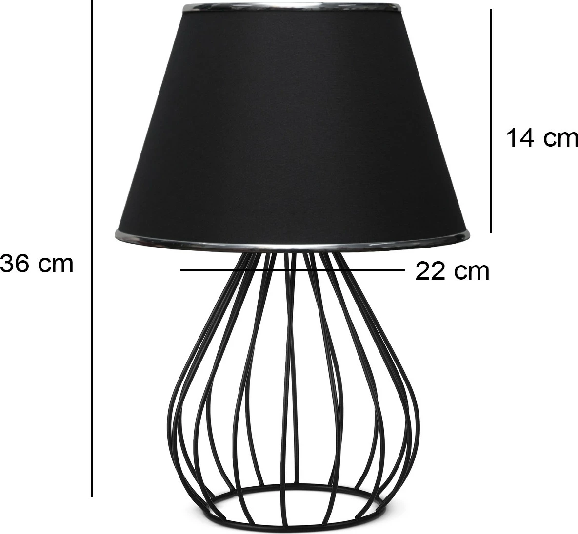 Llambë tavoline Opviq, AYD-3092, ngjyrë e zezë