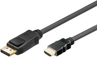 Kabllo adapter DisplayPort 1.2 në HDMI 1m, 4K, e zezë