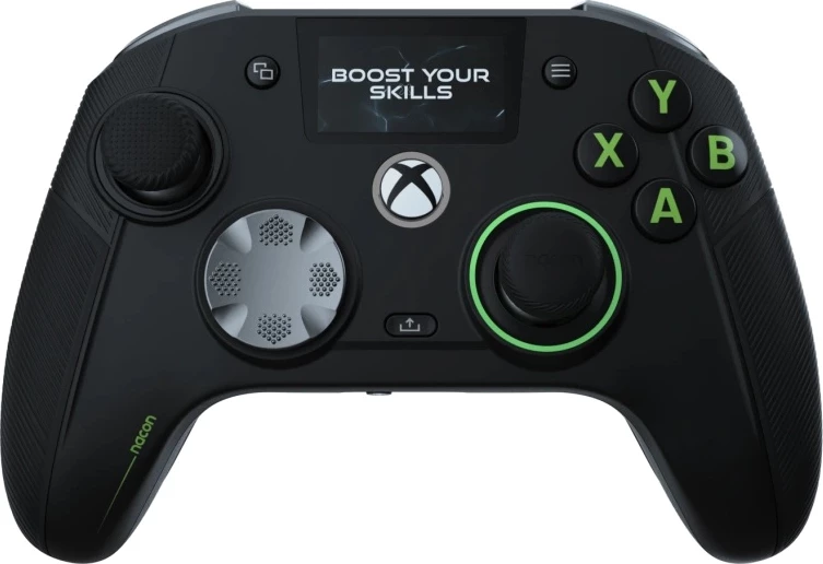 Kontroller gaming Nacon Revolution X Unlimited për Xbox & PC, wireless + kabllor, Hall Effect, ekran LCD, stacion karikimi, i zi/jeshil