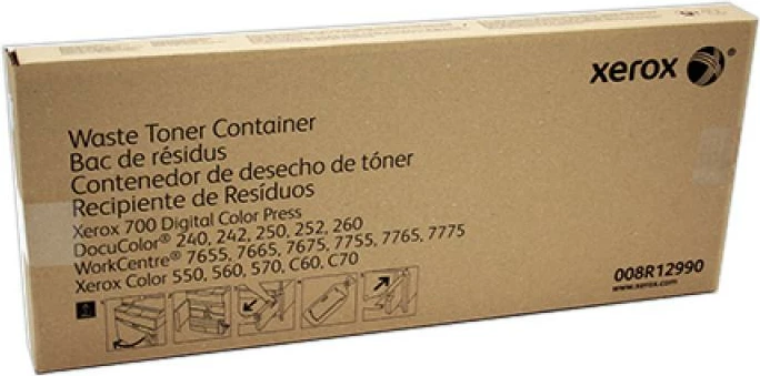 Kontejner mbetje toner, Xerox, 008R12990, kompatibil me Versant 80/180 dhe modele të përzgjedhura, kapacitet 43.000–150.000 faqe, 1 copë