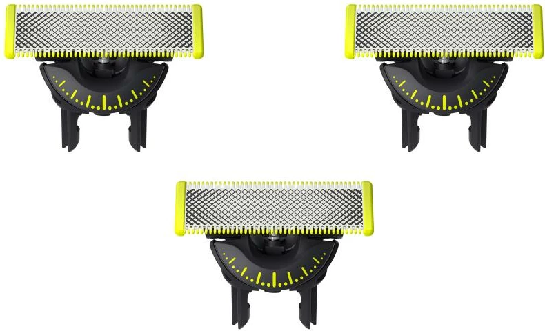 Teh zëvendësues Philips OneBlade 360 QP430/50, zi/verdhë, set 3 copë
