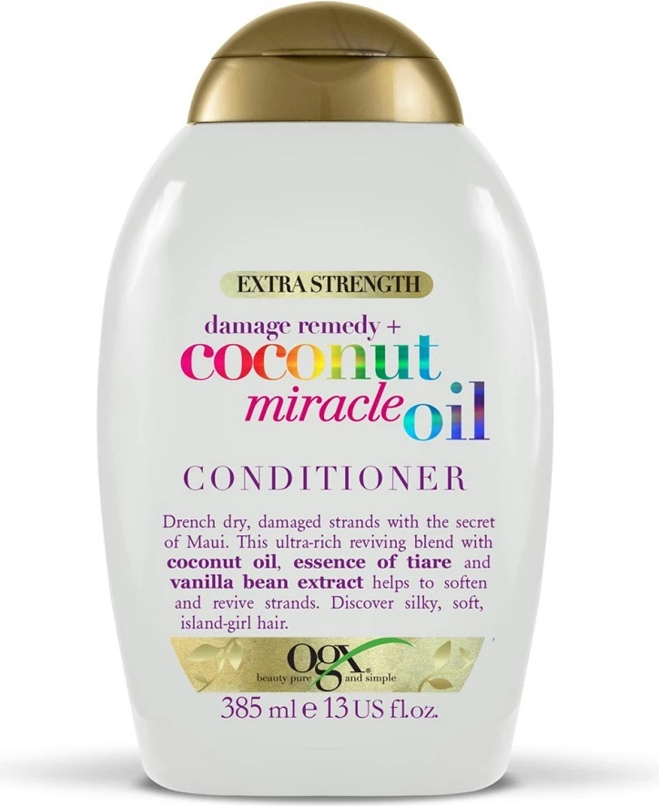 Balsam për flokë për femra OGX Damage Remedy + Coconut Miracle Oil, 385ml