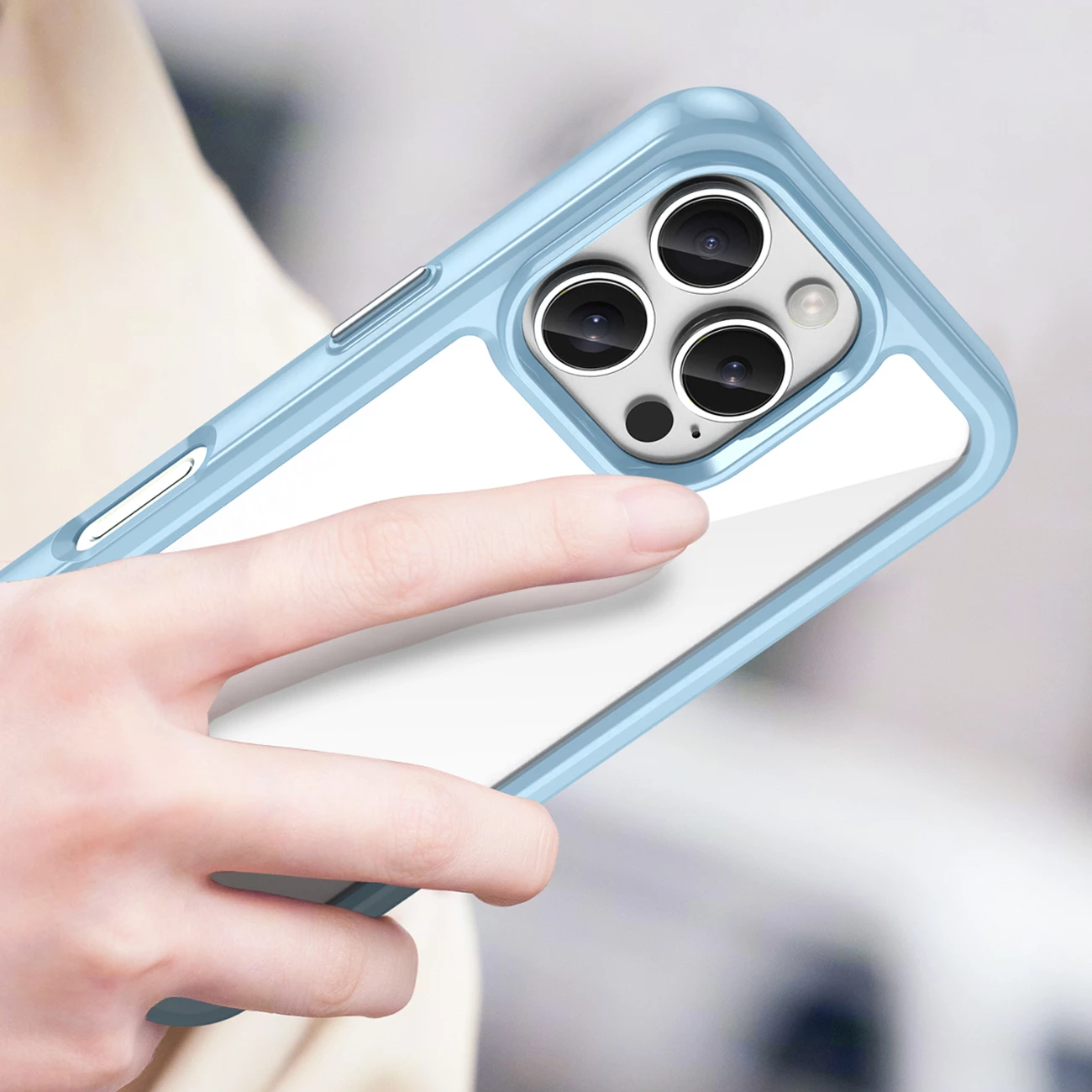 Mbështjellës Hurtel Outer Space Case për iPhone 16 Pro, kaltër