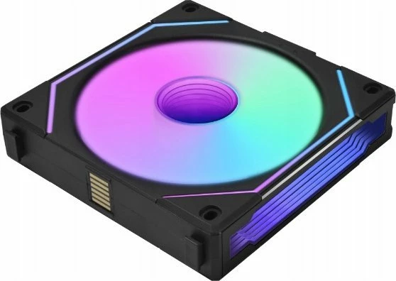 Ventilator PC Lian Li UNI FAN SL-INF 120 RGB Reverse Blade UF-RSLIN120-1B, 120mm ARGB PWM, 1 copë, i zi/gri