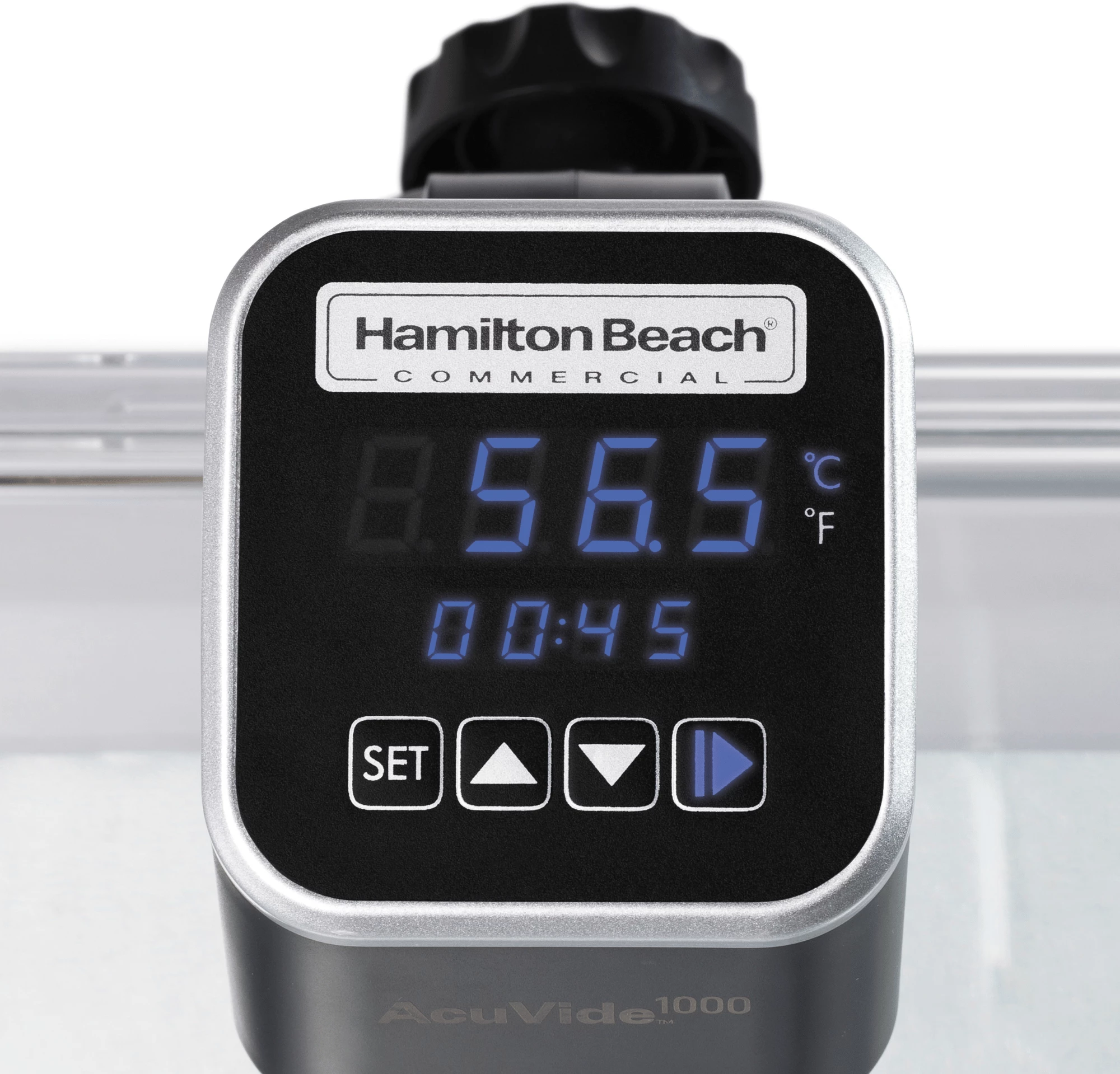 Cirkulator zhytës sous vide, Hamilton Beach Commercial, AcuVide1000, 1200 W, deri 30 L, IPX7, ekran me prekje