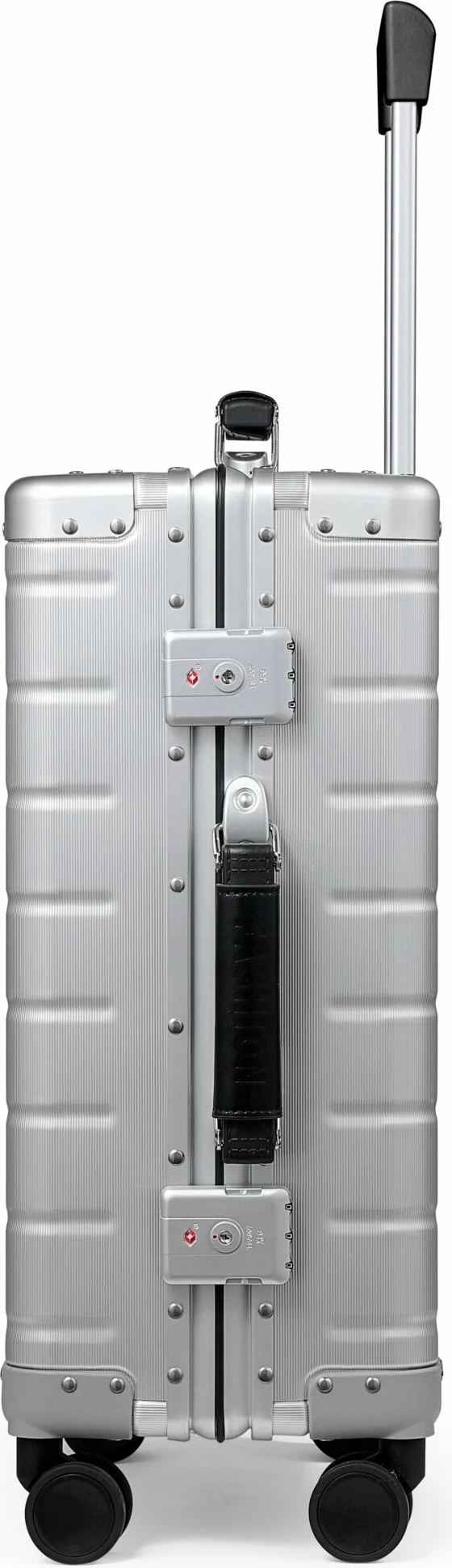 Valixhe udhëtimi Twopoint QL-03 24\", aliazh alumini-magnez, rrota 360°, dry TSA me kombinim, waterproof, argjendtë