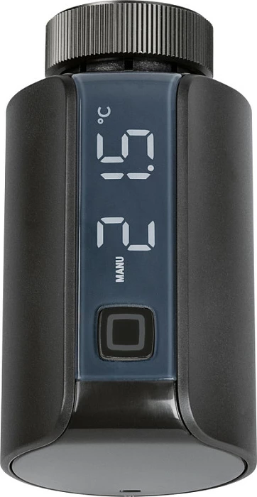 Termostat i mençur eQ-3 HmIP-eTRV-E-A, Butona, IP20, 0 - 50 °C, 230 m, Ngjyrë e zezë