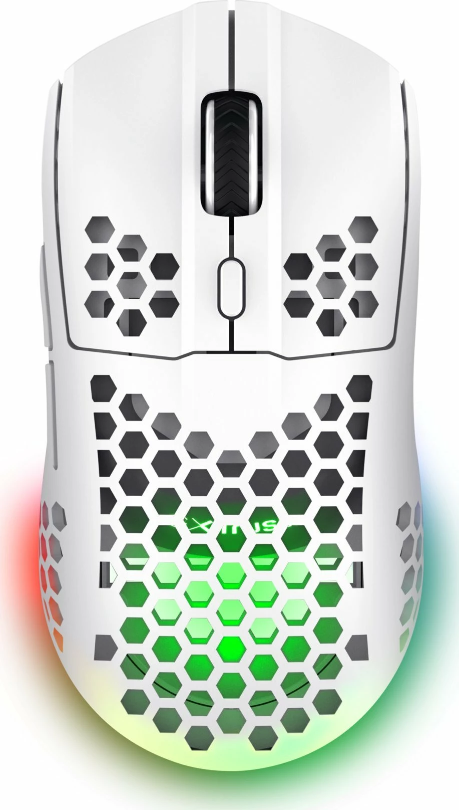 Maus Trust GXT 929W Helox (25390) wireless 2.4GHz 6400 DPI RGB, e bardhë
