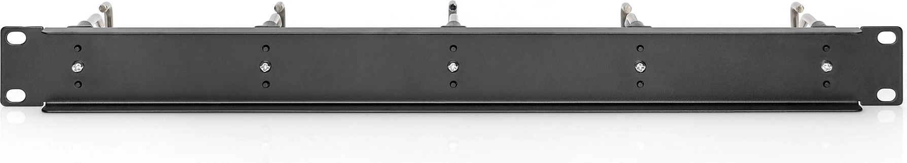 Panel menaxhimi kabllosh Digitus 1U 19", me unaza çeliku, i zi