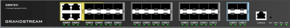 Switch Grandstream GWN7831, Managed, L3, Gigabit Ethernet, Rack mounting