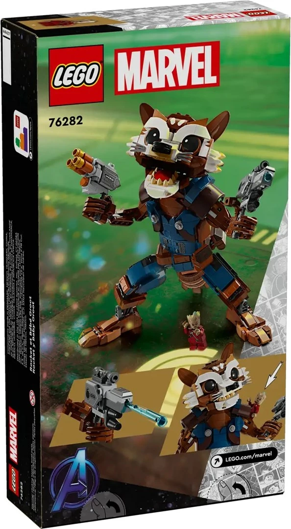 Set Lego Marvel 76282 Rocket dhe Baby Groot