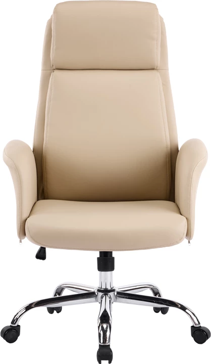 Karrige drejtorie për zyre, ngjyrë bezhë, Derjio, 68x66x115-125cm