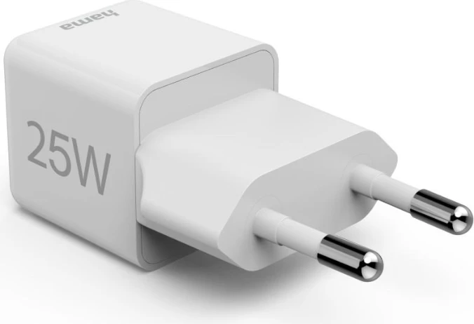 Karikues i shpejtë Hama, USB-C, Super Mini Karikues, PD, 25 W, i bardhë