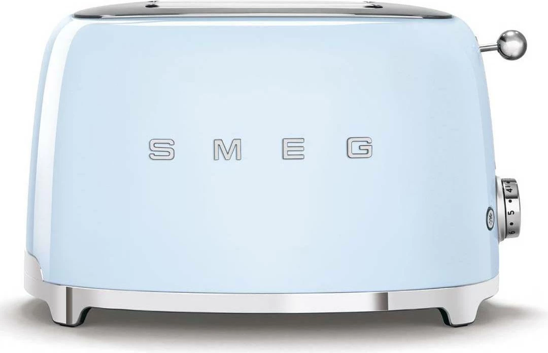 Tostierë Smeg TSF01PBEU 950W, 2 slote, pop-up, Blu pastel