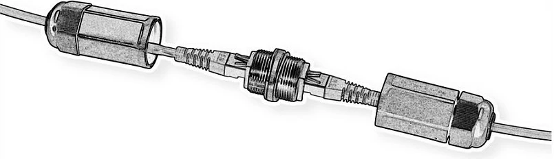 Lidhës RJ-45 VALUE 21.99.3007, CAT 6a, 2x femër, 121.5 mm, 2.8 cm, i zi/portokalli