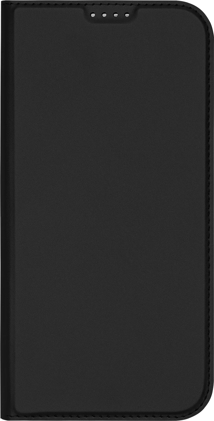 Mbështjellës Dux Ducis Skin Pro për iPhone 16 Pro, me kapak dhe xhep për kartela, e zezë