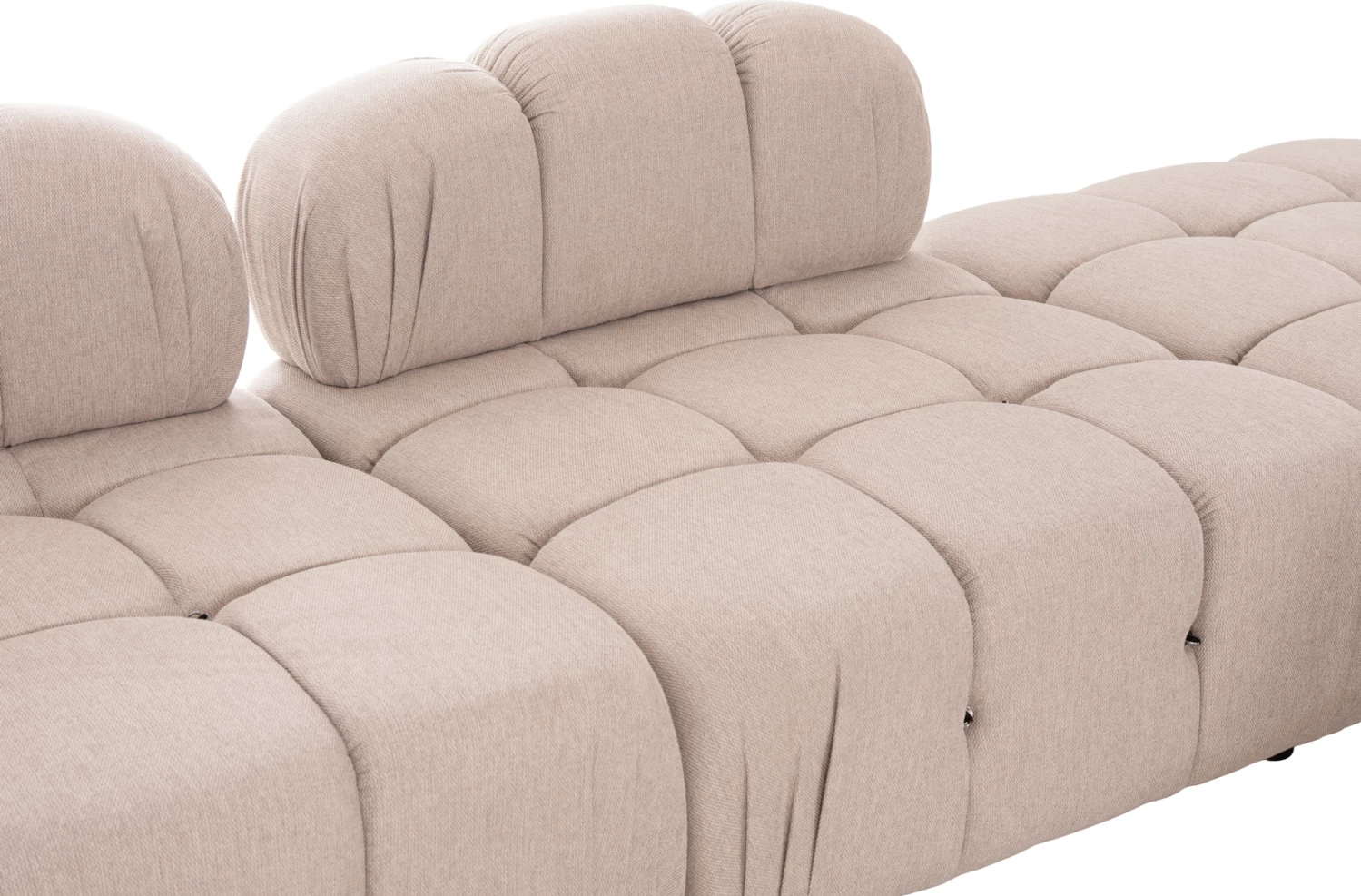 Divan polimorfik SHIFTER, material tekstil, bezhë e çelët, 290x196x76cm, 4 pjesë