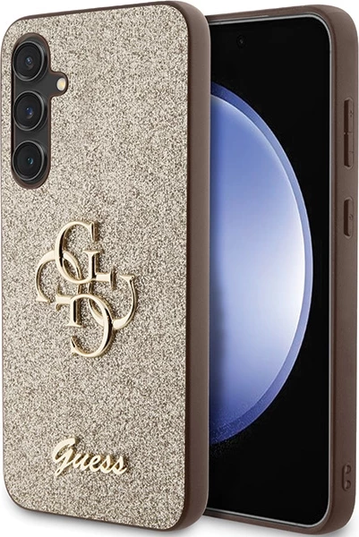Mbështjellës Guess Glitter Script Big 4G për Samsung Galaxy S23 FE, TPU, Ari