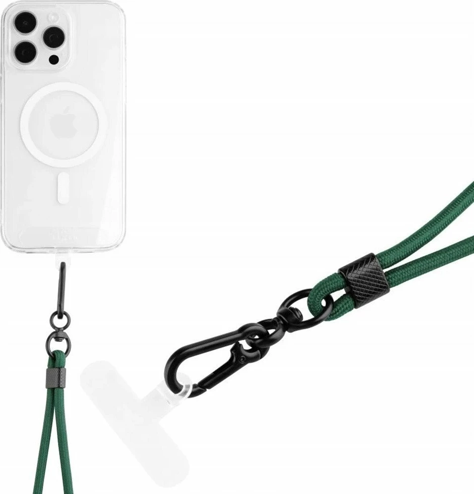 Litar universal për celular Fixed FIXNU-V-GRE, 40-76 cm, najlon, gjelbër