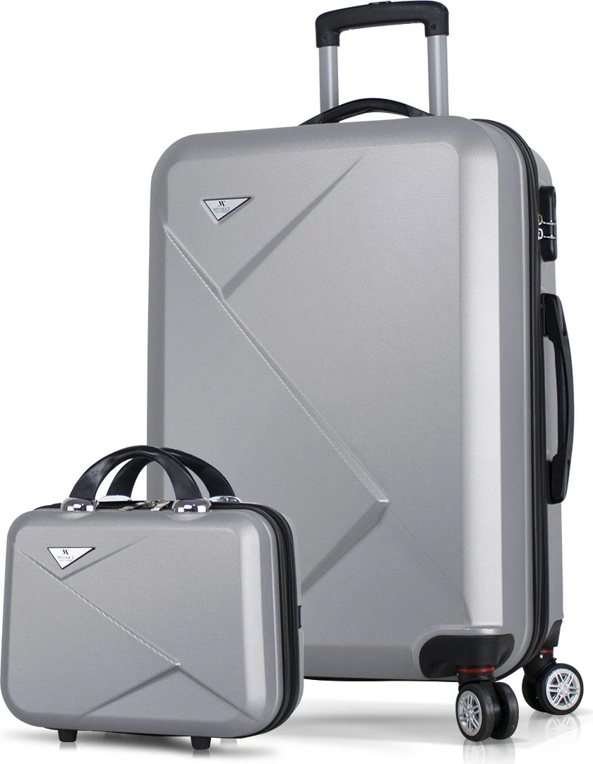 Set valixhesh (2 copë), ngjyrë gri, Zoozie Bags, 4988