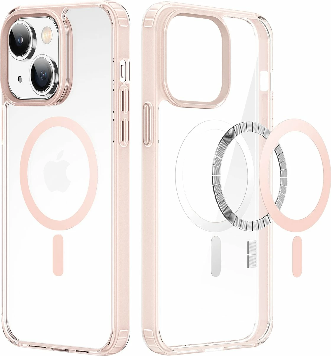 Mbështjellës Dux Ducis Clin2 për iPhone 14 Plus, MagSafe, Rozë, Transparent