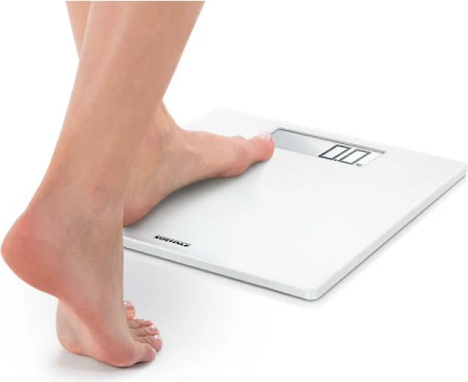 Peshore trupore Soehnle Style Sense Safe 100 (63856) 180 kg ekran LCD ndezje me hapje fikje automatike e bardhë