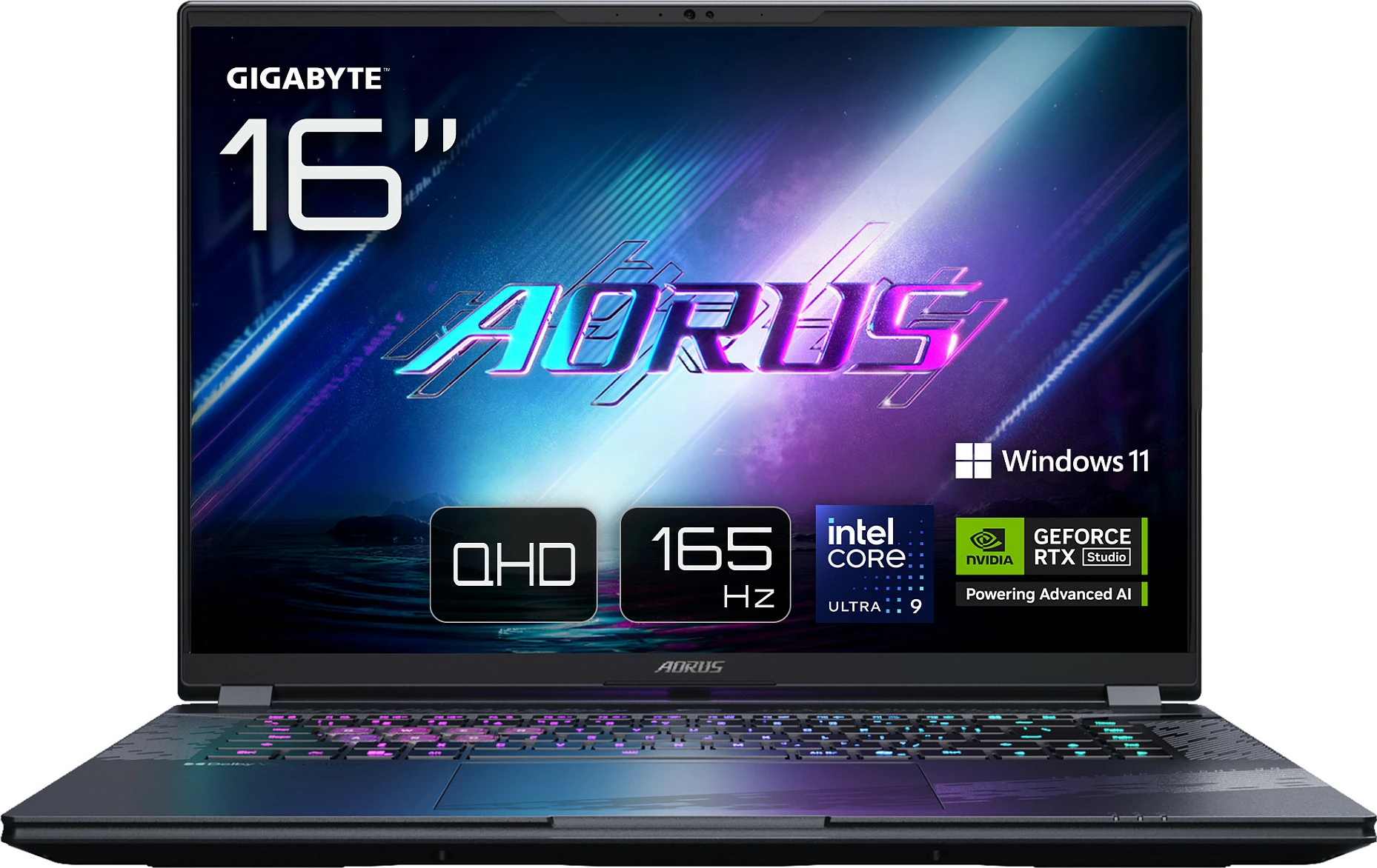 Laptop gaming Gigabyte Aorus Elite 16, Intel Core Ultra 9 275HX, 16 inç, QHD, 165Hz, GeForce RTX, i zi