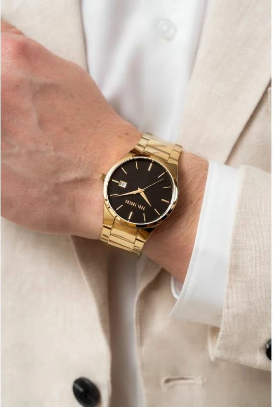 Orë dore për meshkuj Paul Lorens, e zezë dhe e artë