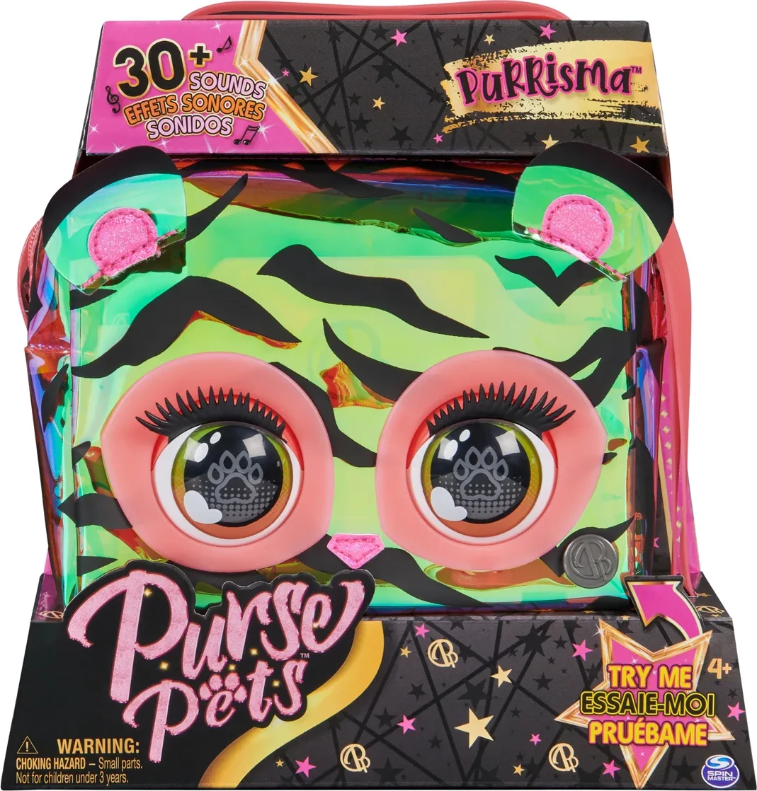 Purse Pets Holographic Purrisma Interactive Crossbody Bag
